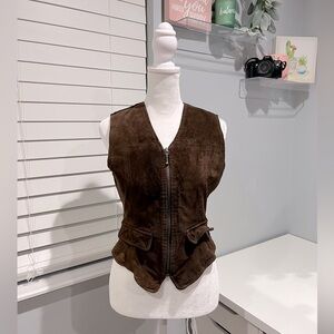 Faded‎ Glory Vintage Genuine Leather Vest